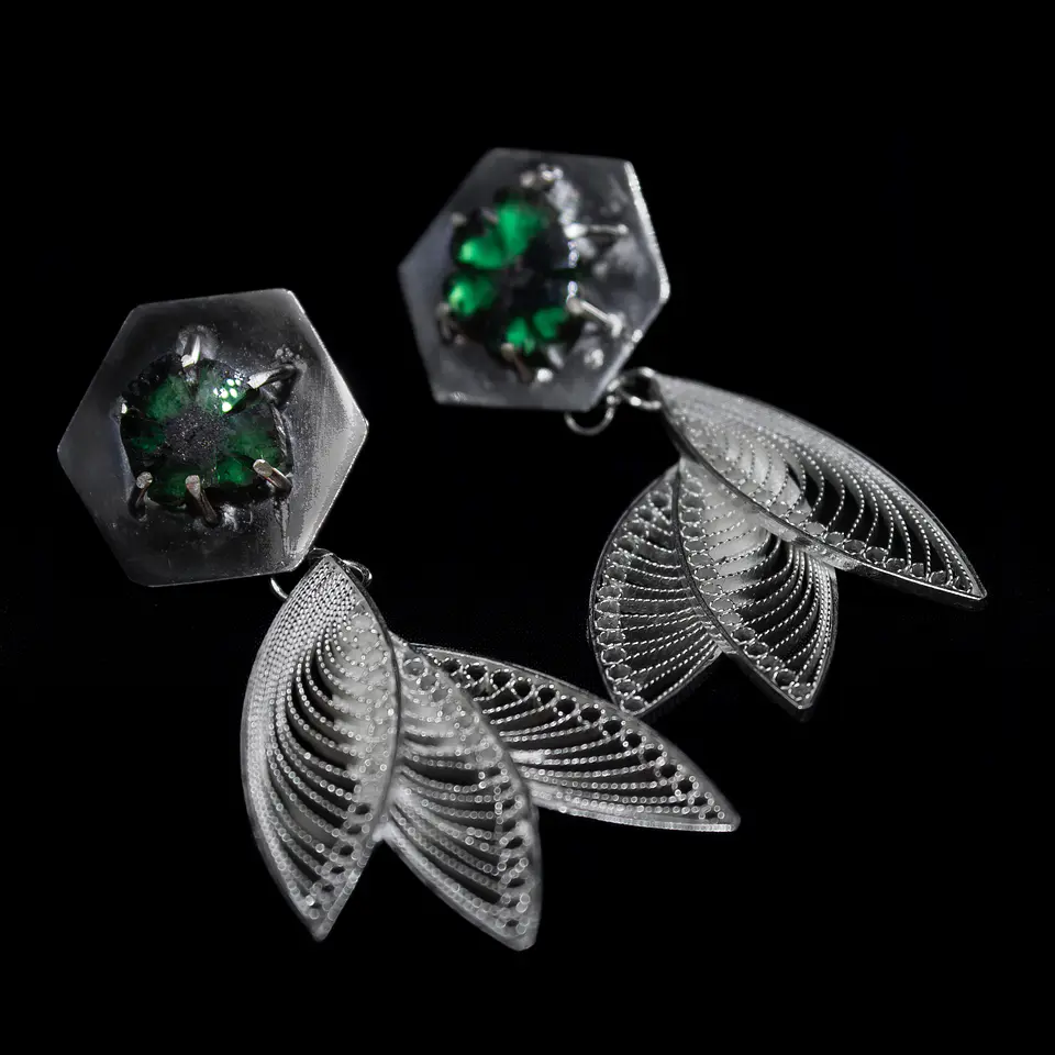 Iris Verde (Aretes) 1