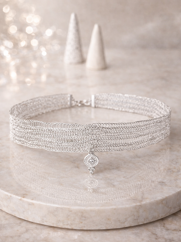 Choker Laura plata 1