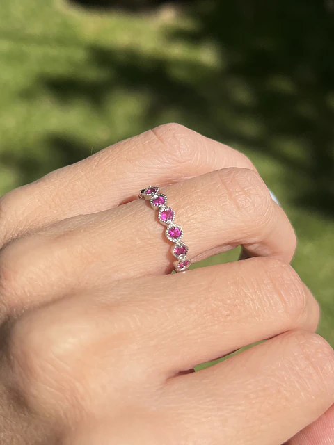 Anillo Rubi y PLatino