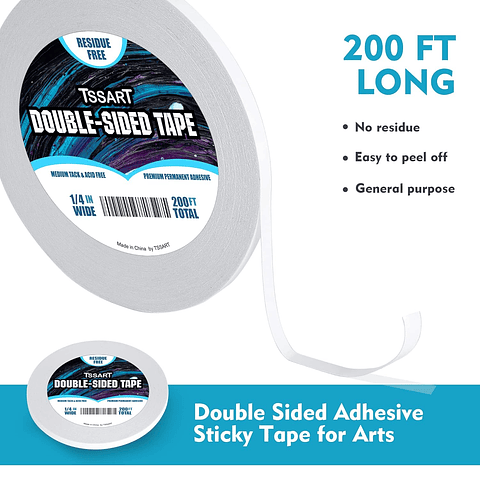 2 Cintas Doble Contacto Libre de Ácido