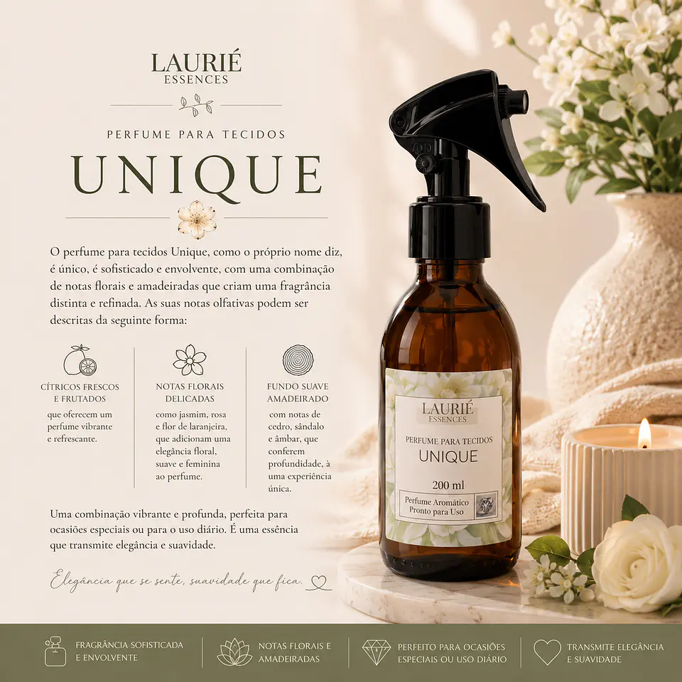 Perfume Para Tecidos Unique 200ml 3