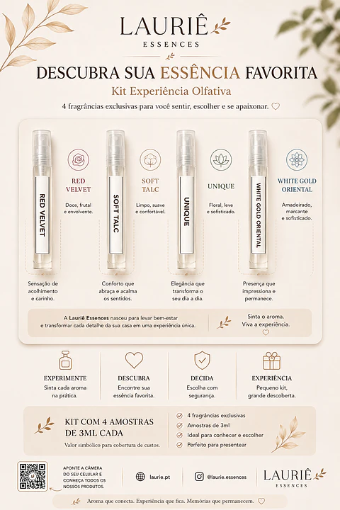 Kit Experiência Olfativa Lauriê 