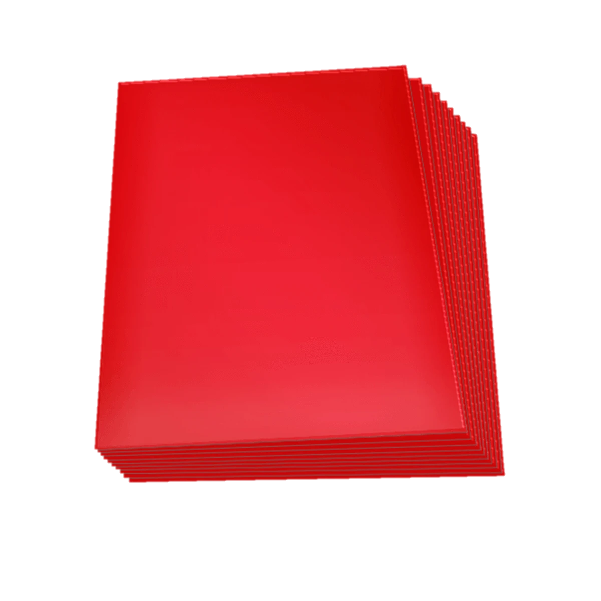 Set de 60 protectores Small Topdeck color Rojo