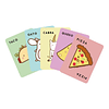 Taco, gato, cabra, queso, pizza