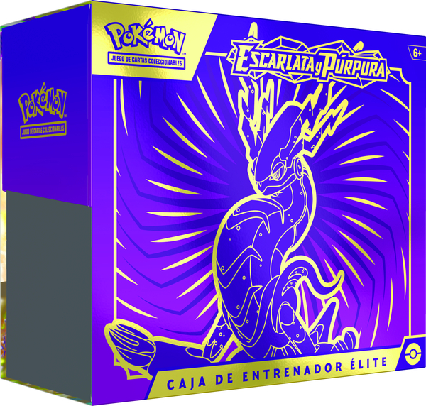 Pokémon JCC: Escarlata y Púrpura - Caja de Entrenador Élite (Púrpura) - Español