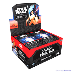 Star Wars Unlimited Spark of Rebellion Booster Display Español