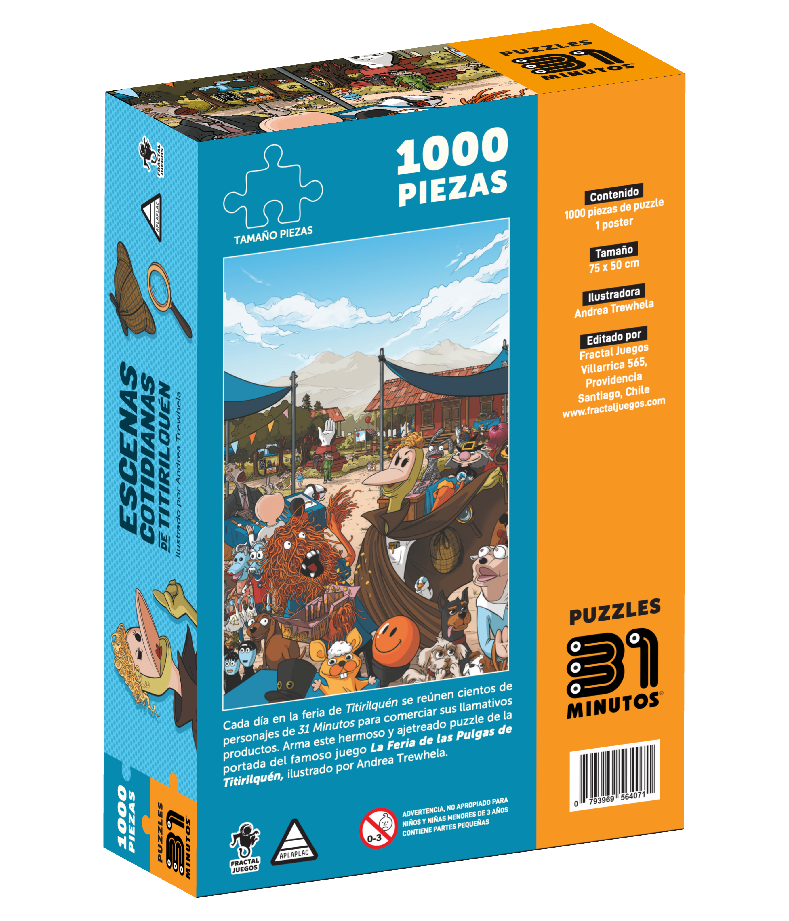Puzzle 31 Minutos - Escenas Cotidianas de Titirilquén (1000pcs)