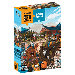 Puzzle 31 Minutos - Escenas Cotidianas de Titirilquén (1000pcs)