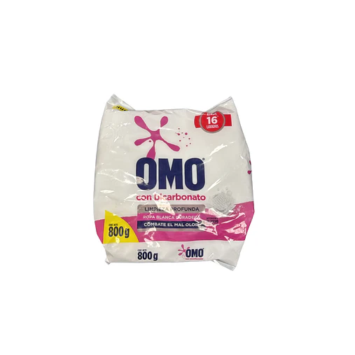 Detergente en polvo Omo ropa blanca 1