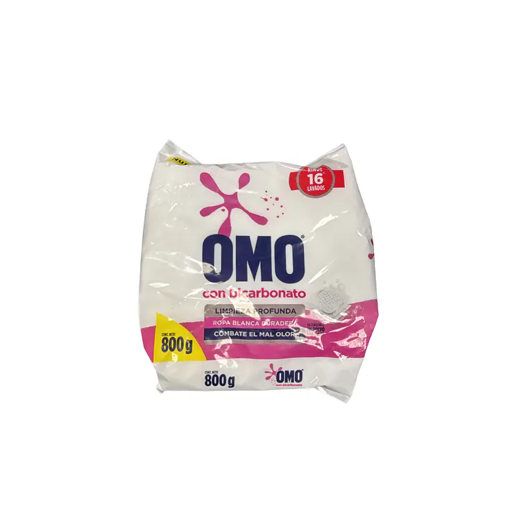 Detergente en polvo Omo ropa blanca 1