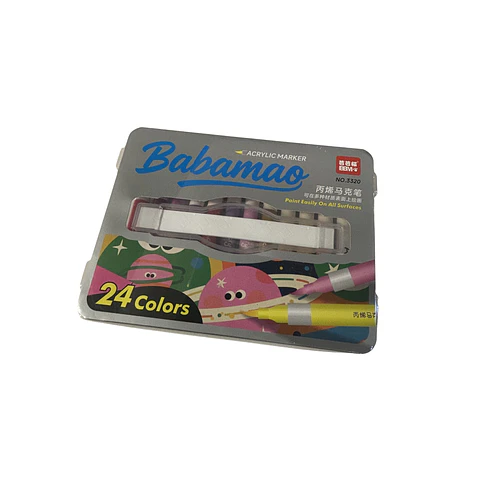 Marcadores Acrílicos Babamao 24 pcs.