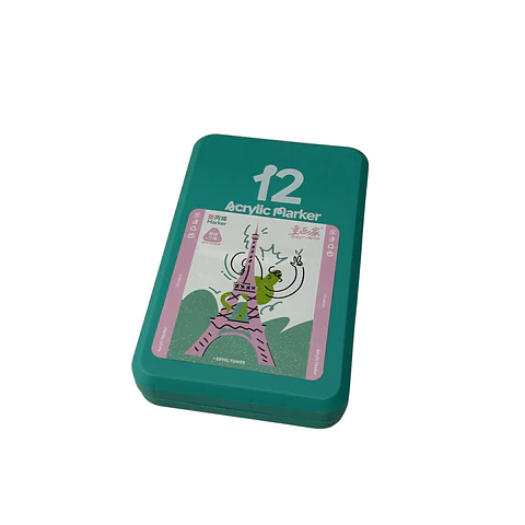 Marcadores Acrílicos Torre Eiffel 12 pcs