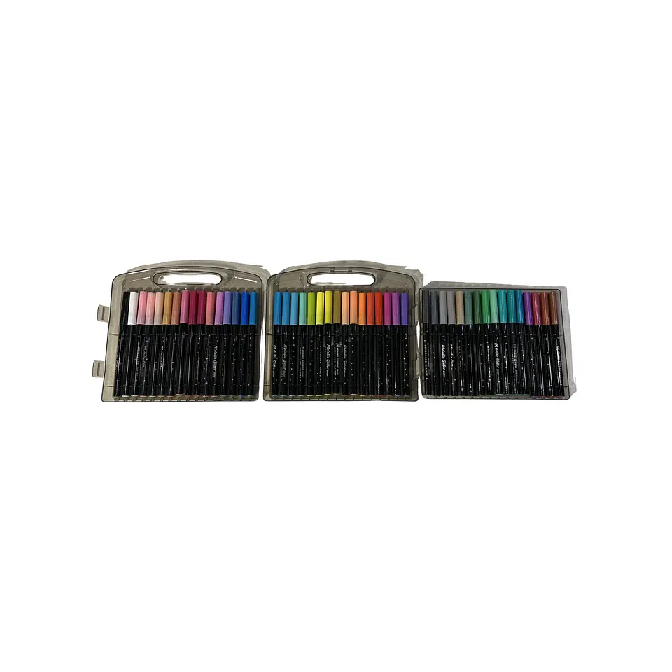 Marcadores Acrílicos Ruibrand Metallic Glitter 48 pcs. 2