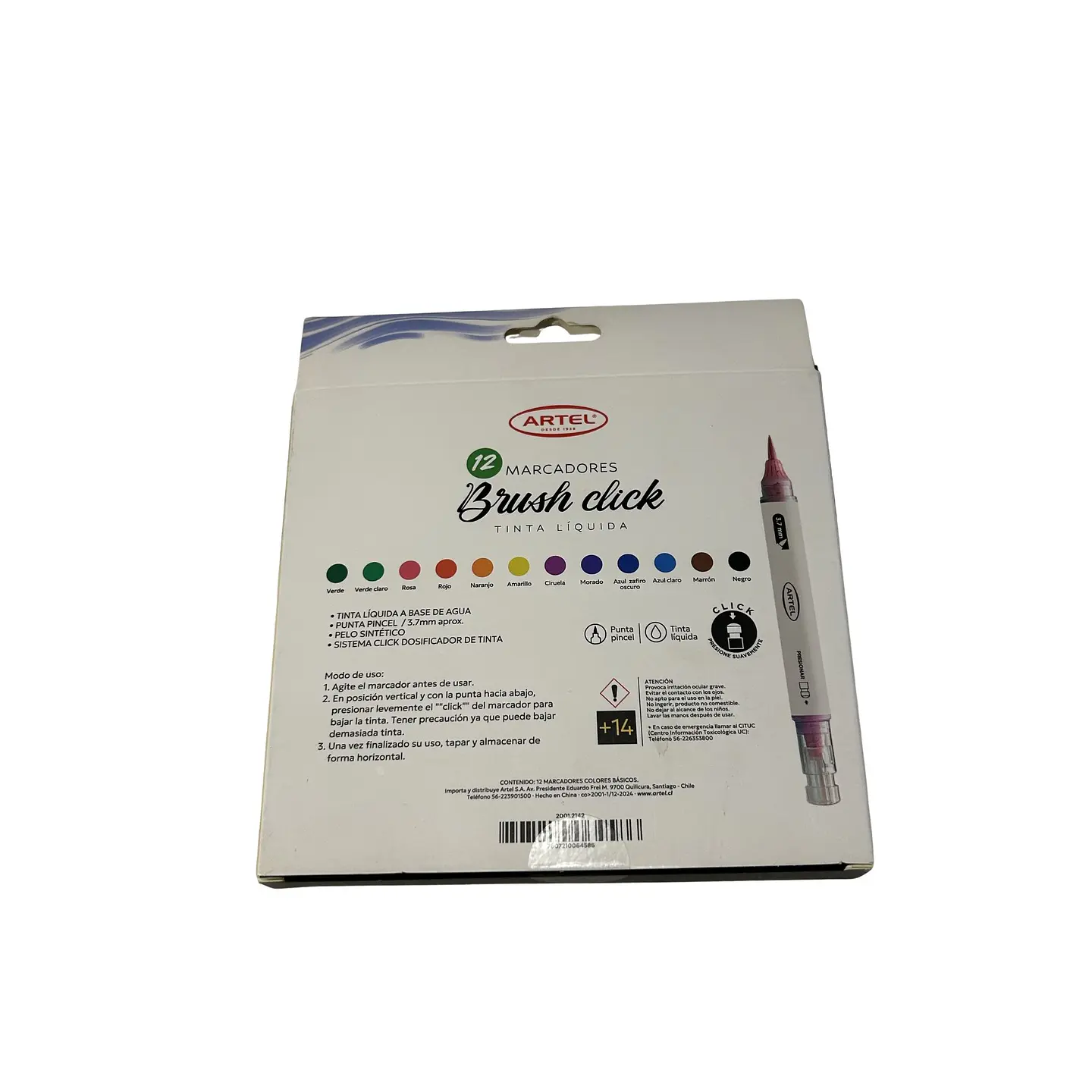 Marcadores Tinta líquida Artel Brusk Click 12 pcs 2