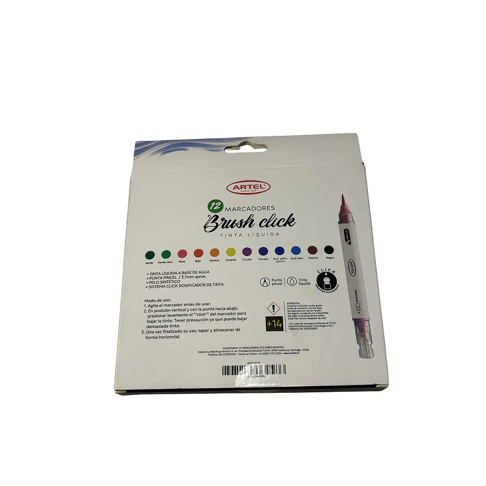 Marcadores Tinta líquida Artel Brusk Click 12 pcs 2