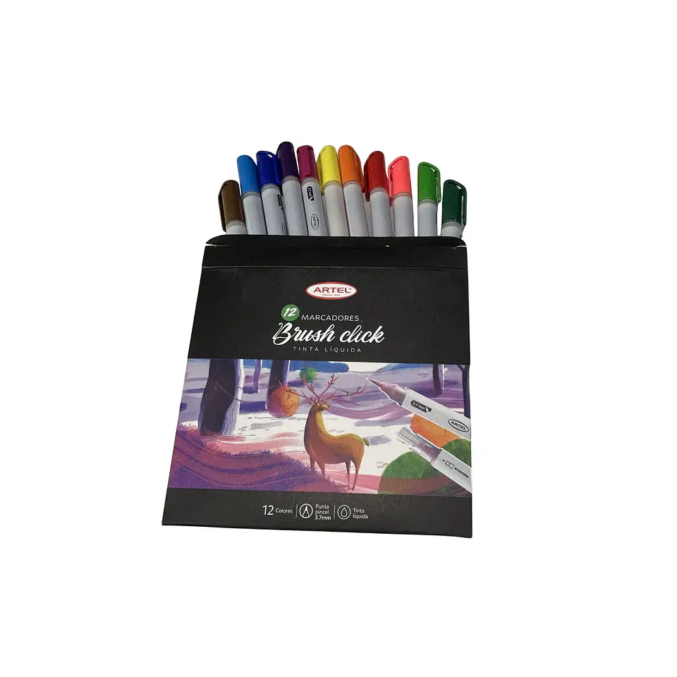 Marcadores Tinta líquida Artel Brusk Click 12 pcs 3