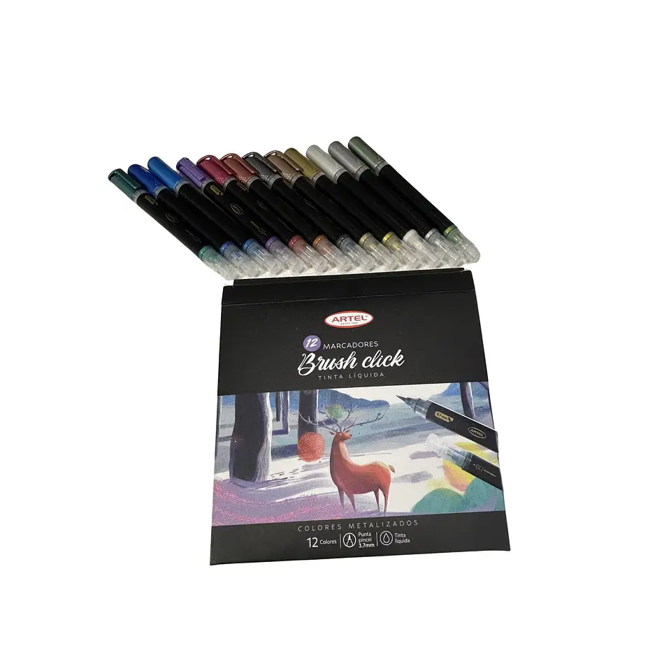 Marcadores Metalizados Tinta líquida Artel Brusk Click 12 pcs.  3