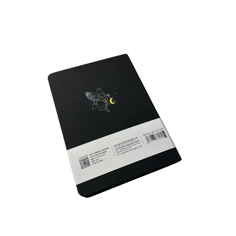 Cuaderno de hojas negras Whale Series. Para marcadores metalizados. 3