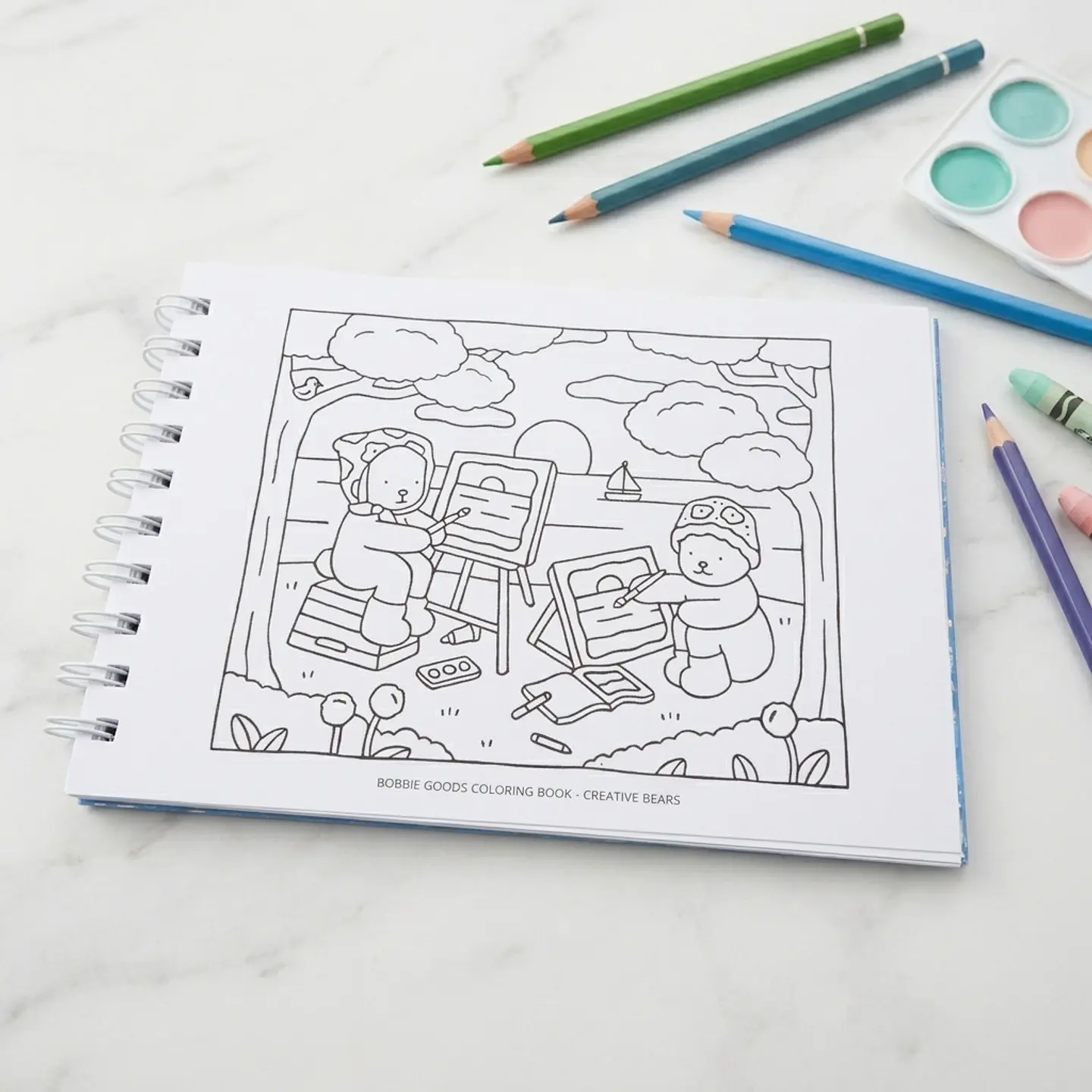 Libro para Colorear Bobbie Goods Celeste 2