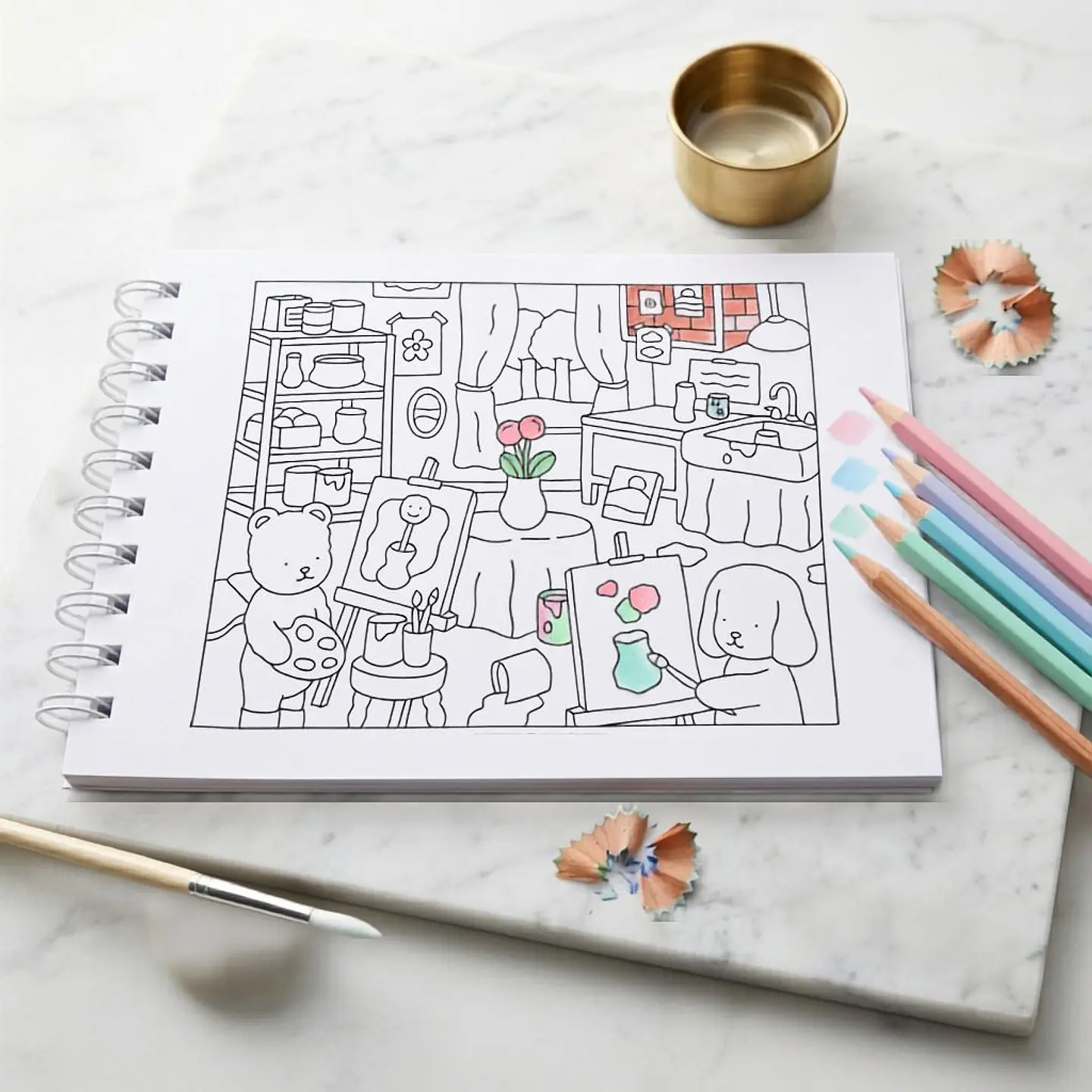 Libro para Colorear Bobbie Goods Rosa 2