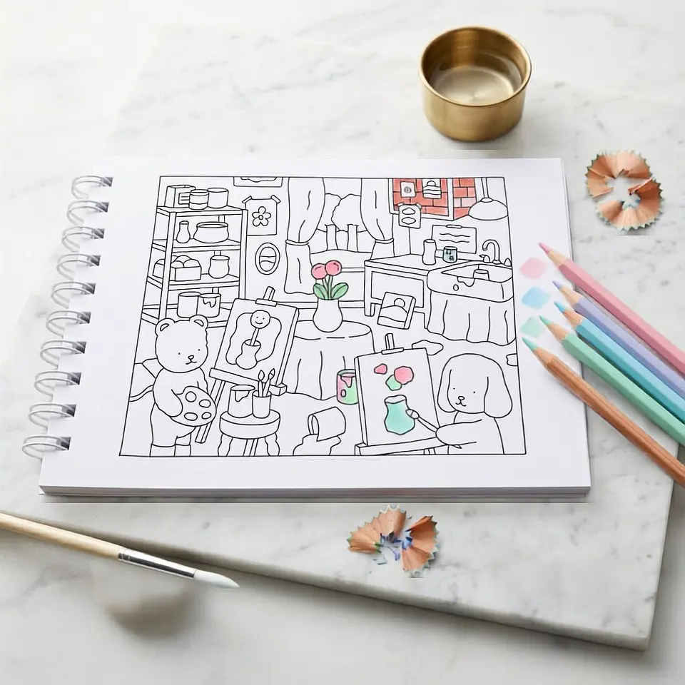 Libro para Colorear Bobbie Goods Rosa 2