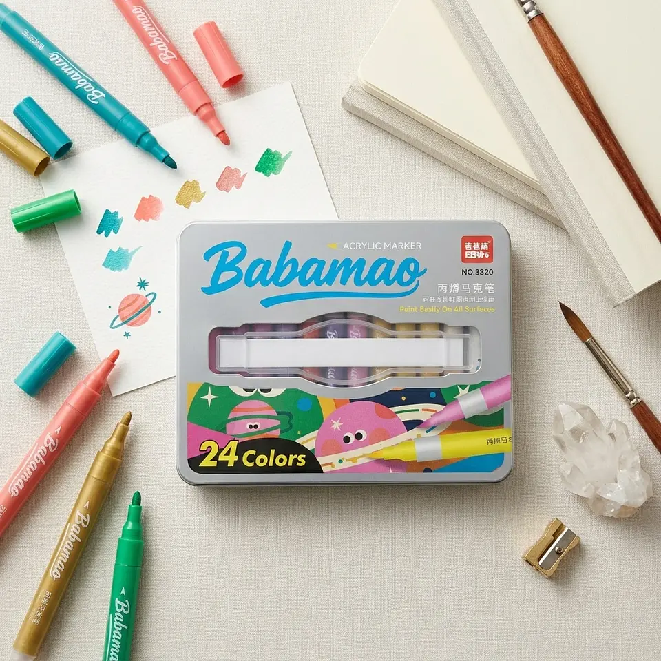 Marcadores Acrílicos Babamao 24 pcs. 1
