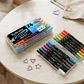 Marcadores Acrílicos Ruibrand Glitter 12 pcs doble punta - Miniatura 3