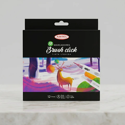 Marcadores Tinta líquida Artel Brusk Click 12 pcs