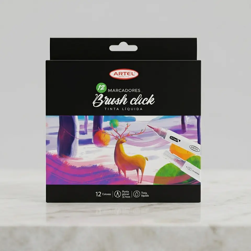 Marcadores Tinta líquida Artel Brusk Click 12 pcs 1