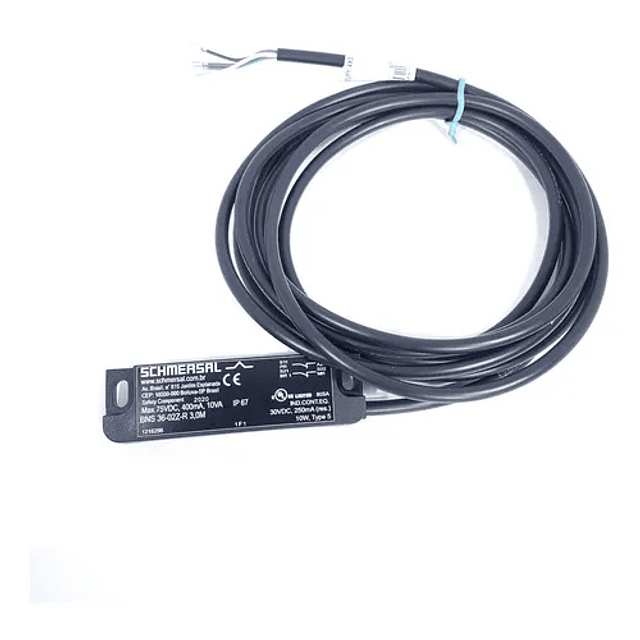 Sensor Magnético de Seguridad Bns 36-02z-r Cable 1 Mt