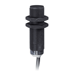 Sensor inductivo Sn 8 mm 24…240V AC/DC, cable 2 m - plastico 2 hilos L 62mm - NC