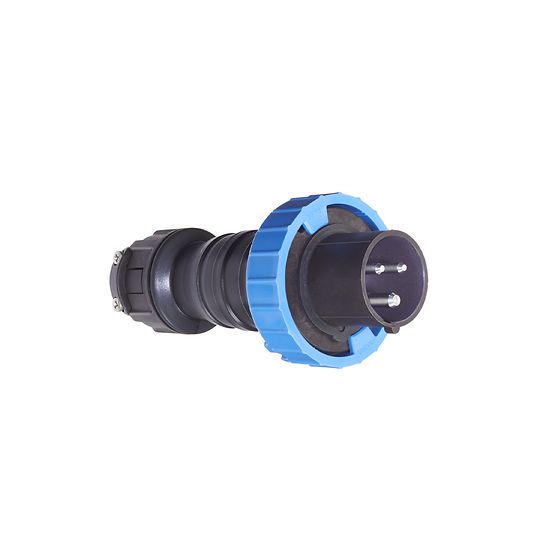 ENCHUFE MACHO VOLANTE 2P+T 16A 250V IP66