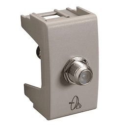 MODULO TOMA COAXIAL TV/FM/SAT TIPO F BEIGE