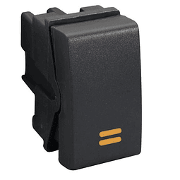 HABIT-21 MODULO INTERRUPTOR 9/12 - 1 SIMPLE 250VAC 16A 1 MODULO NEGRO