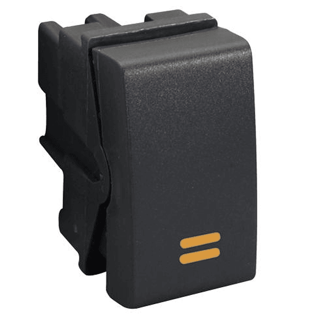 HABIT-21 MODULO INTERRUPTOR 9/12 - 1 SIMPLE 250VAC 16A 1 MODULO NEGRO