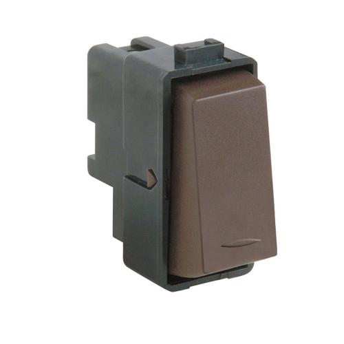 MODULO INTERRUPTOR 9/24 - 1 SIMPLE 250VAC 16A 1 MODULO CAFE GENESIS