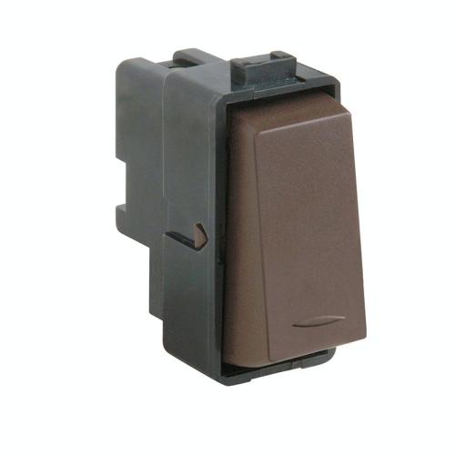 MODULO INTERRUPTOR 9/12 - 1 SIMPLE 1 1 POLO 250VAC 16A 1 MODULO CAFE GENESIS