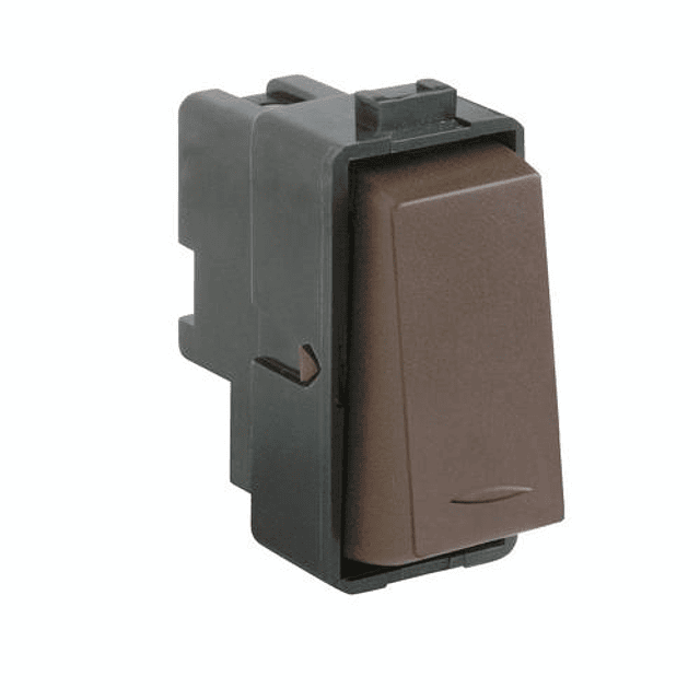 MODULO INTERRUPTOR 9/12 - 1 SIMPLE 1 1 POLO 250VAC 16A 1 MODULO CAFE GENESIS