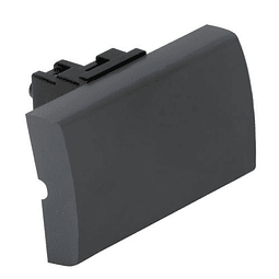 HABIT-21 MODULO INTERRUPTOR 9/12 - 1 SIMPLE 250VAC 16A 3 MODULOS NEGRO C/TECLÓN