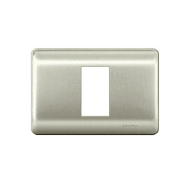 HABIT-21 PLACA INTERRUPTOR/ENCHUFE 1 MÓDULO MERCURIO CON SOPORTE