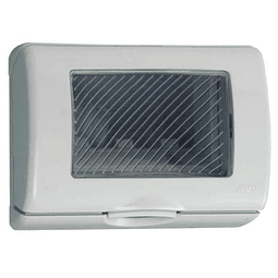 CASQUETE PROTECCIÓN HABIT-21 3 MODULOS EMBUTIDO GRIS IP55