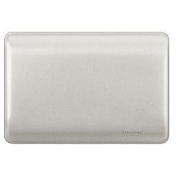 HABIT-21 PLACA INTERRUPTOR/ENCHUFE CIEGA CHAMPAGNE CON SOPORTE