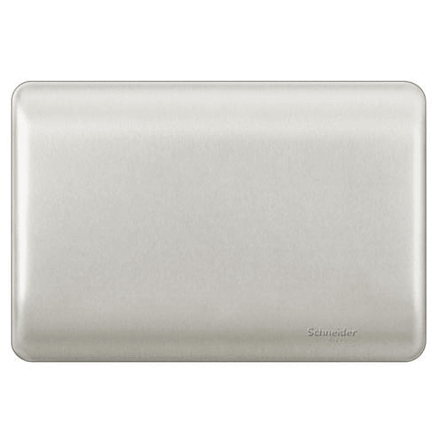 HABIT-21 PLACA INTERRUPTOR/ENCHUFE CIEGA CHAMPAGNE CON SOPORTE