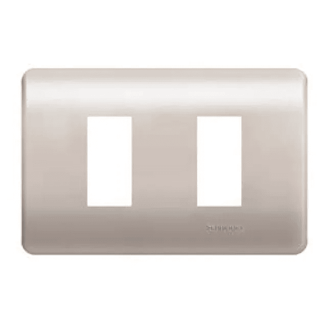 PLACA INTERRUPTOR/ENCHUFE 2 MÓDULOS MILLÁN CON SOPORTE GENESIS