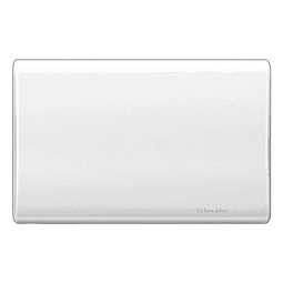 PLACA INTERRUPTOR/ENCHUFE CIEGA BLANCA CON SOPORTE SATINADA CLASSIC