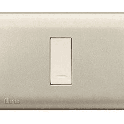 INTERRUPTOR DOMICILIARIO ARMADO EMBUTIDO 1 PULSADOR NÍQUEL 250V 16A