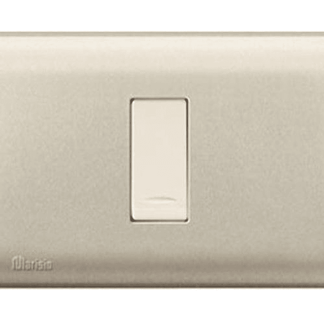 INTERRUPTOR DOMICILIARIO ARMADO EMBUTIDO 1 PULSADOR NÍQUEL 250V 16A