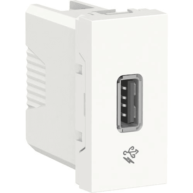 ORION MODULO TOMA CARGADOR/DATOS USB 2.0 BLANCO 1 MODULO
