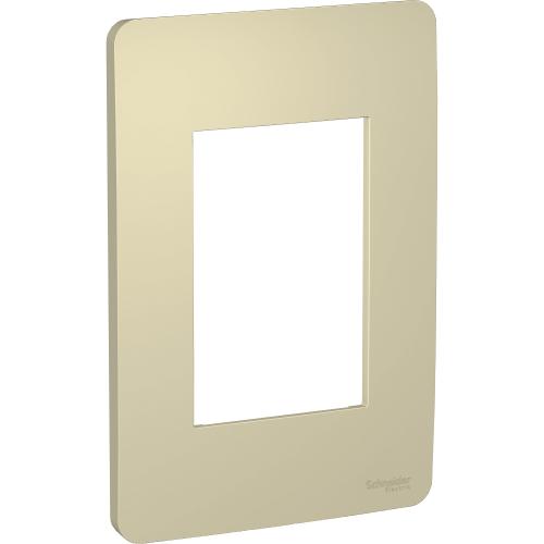 ORION PLACA INTERRUPTOR/ENCHUFE 3 MÓDULOS HORIZONTALES ORO