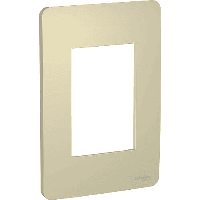 ORION PLACA INTERRUPTOR/ENCHUFE 3 MÓDULOS HORIZONTALES ORO